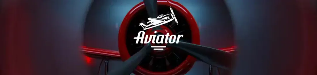 Faixa promocional do operador para um jogo de queda com tema de aviação.